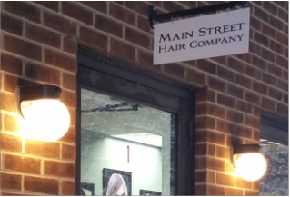 Front Door of Main Street Hair Company